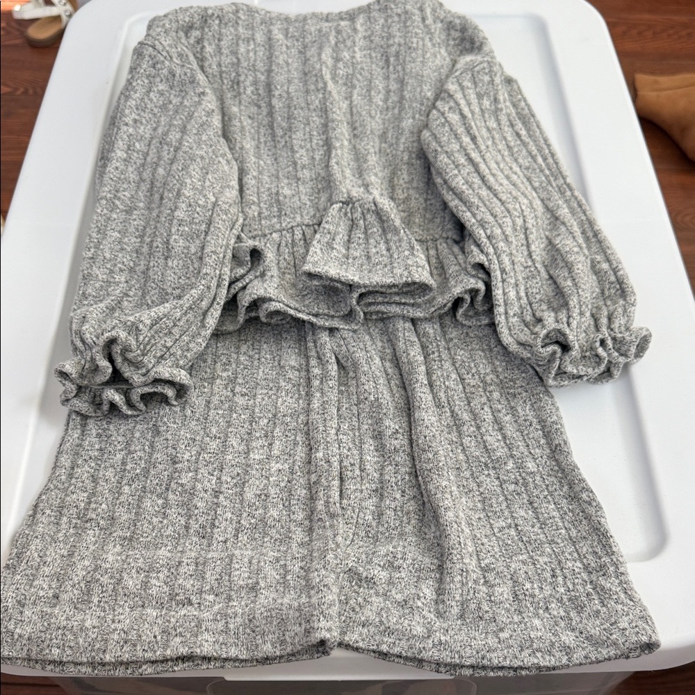 GAP Kids Gray Ribbed Matching Set - Picture 2 of 3